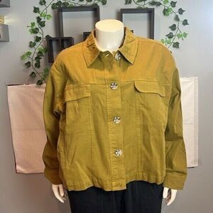 Ava & Viv Women Plus Size Anorak Jacket  Color‎ Green Size 3X